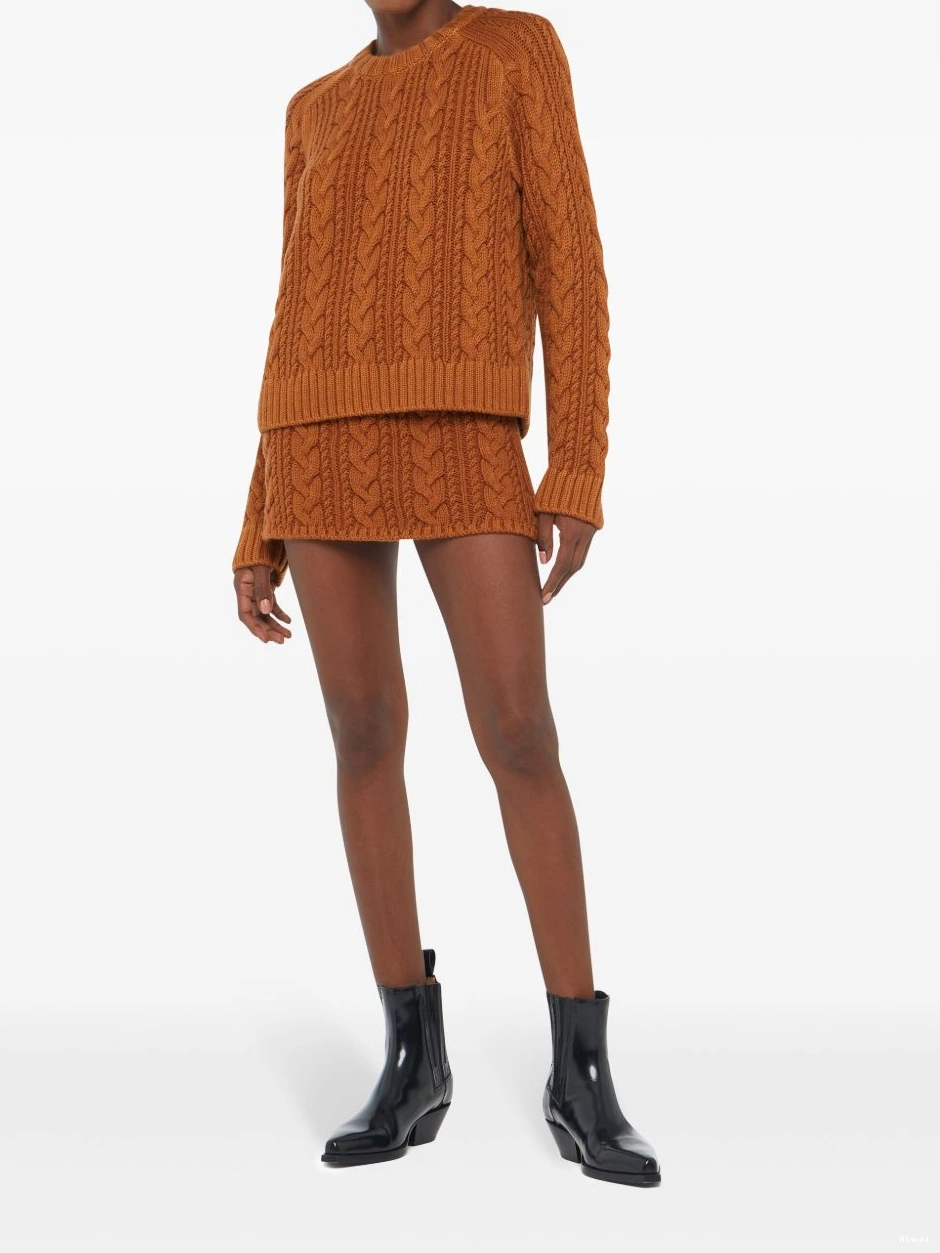 Affordable Women cable-knit skirt mid-rise Alanui 0809